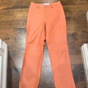 Proenza Schouler Women's Vibrant Orange Straight Leg Jeans